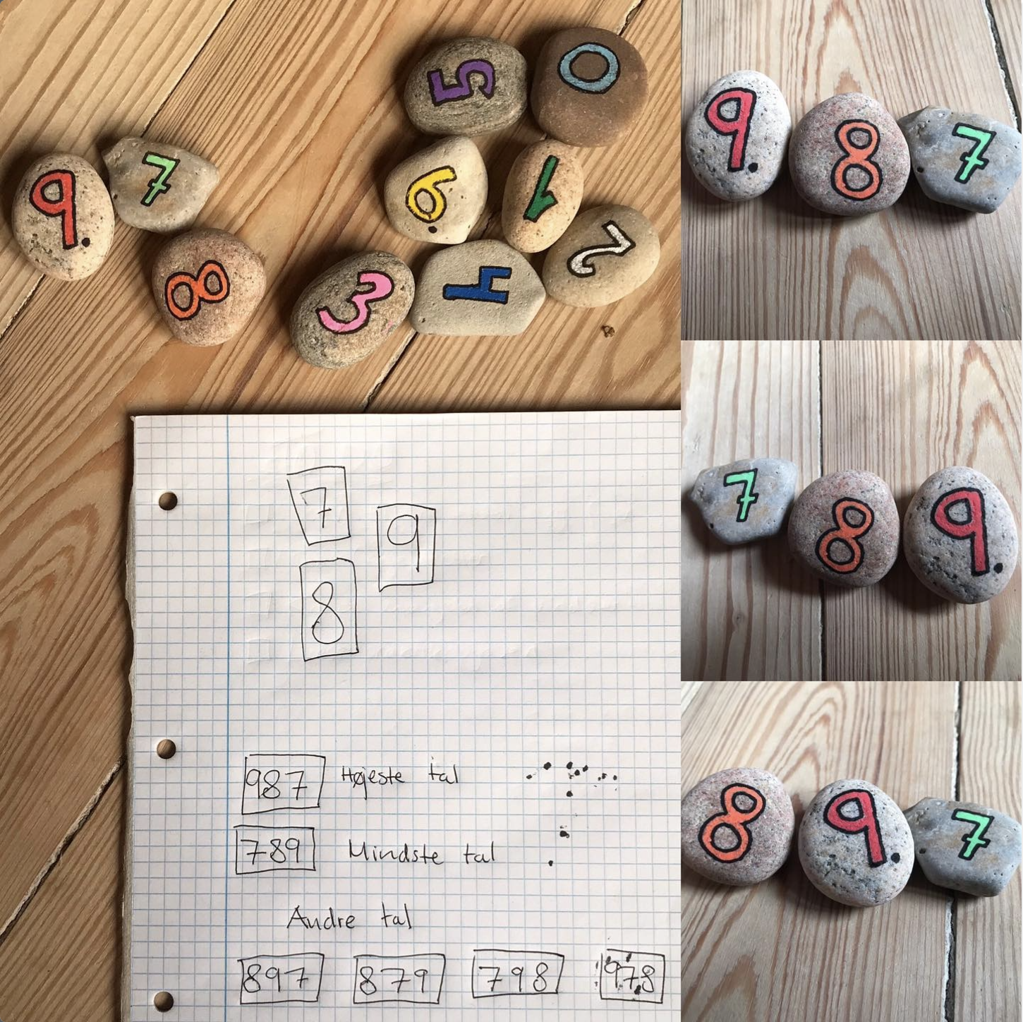 Mal på sten og skab tal